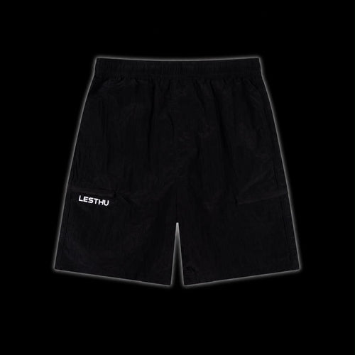 Lesthu black nylon short
