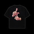 Lesthu gang sign t-shirt black